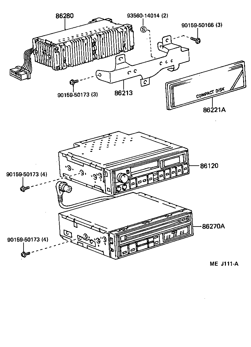 86120-19025 RECEIVER ASSY, RADIO product image