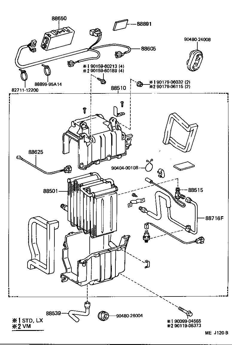 88605-90K02 HARNESS SUB-ASSY, COOLER WIRING, NO.1 product image