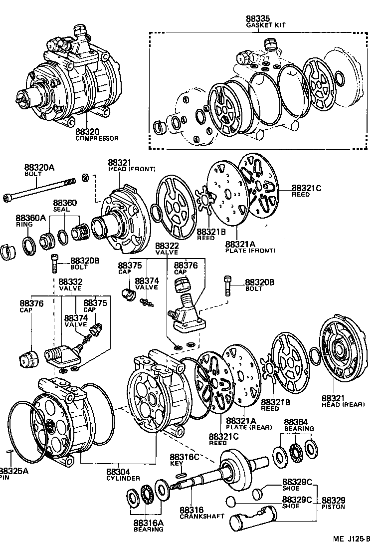 88437-60260 BRACKET, COMPRESSOR MOUNTING, NO.7 product image