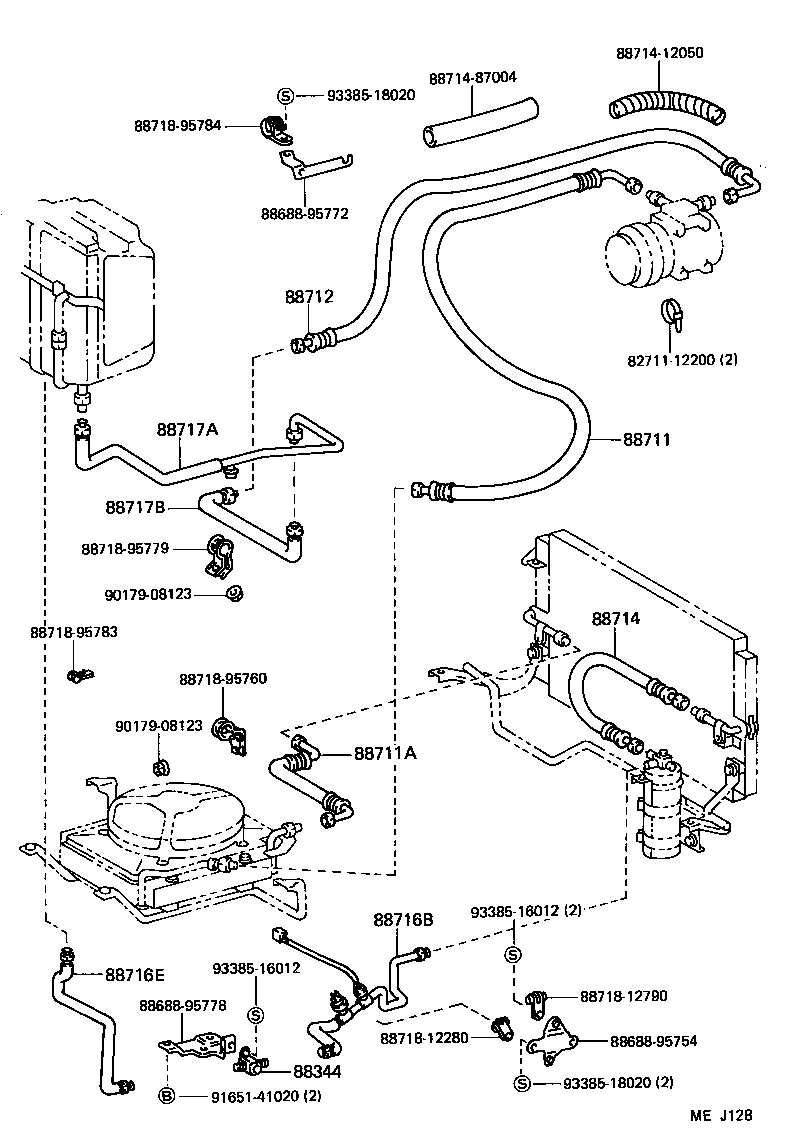 88688-94743 BRACKET, COOLER CONDENSER, NO.1 product image