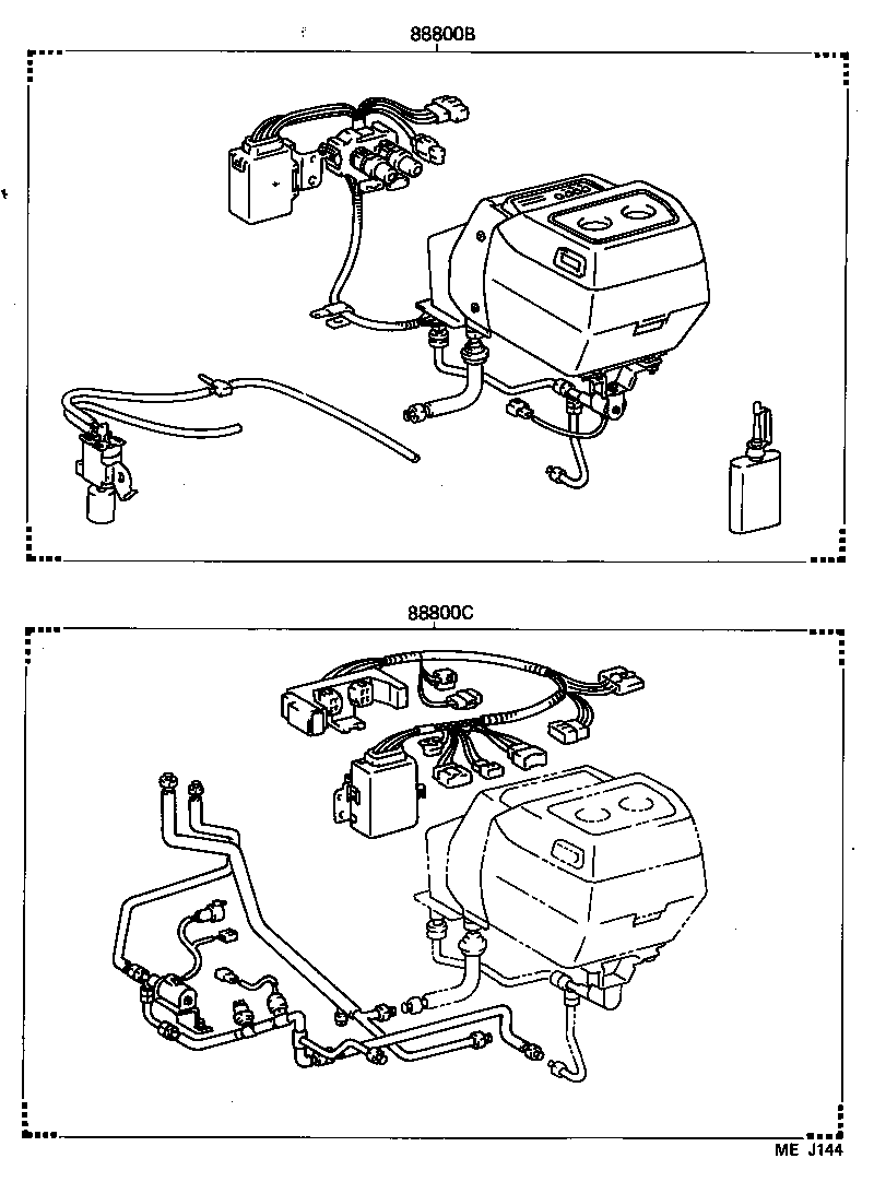 88830-27100 AIR CONDITIONER & ACCESSORY SUB-ASSY, NO.2 product image