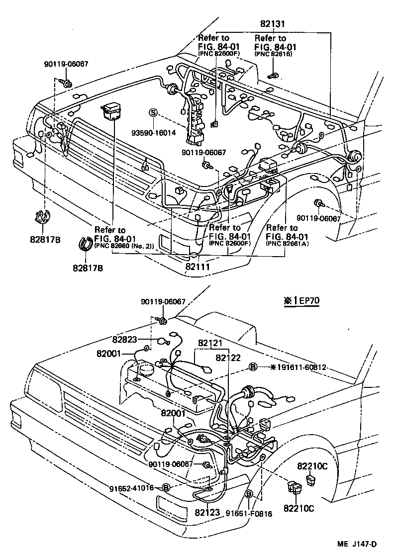 82121-10160 WIRE, ENGINE product image