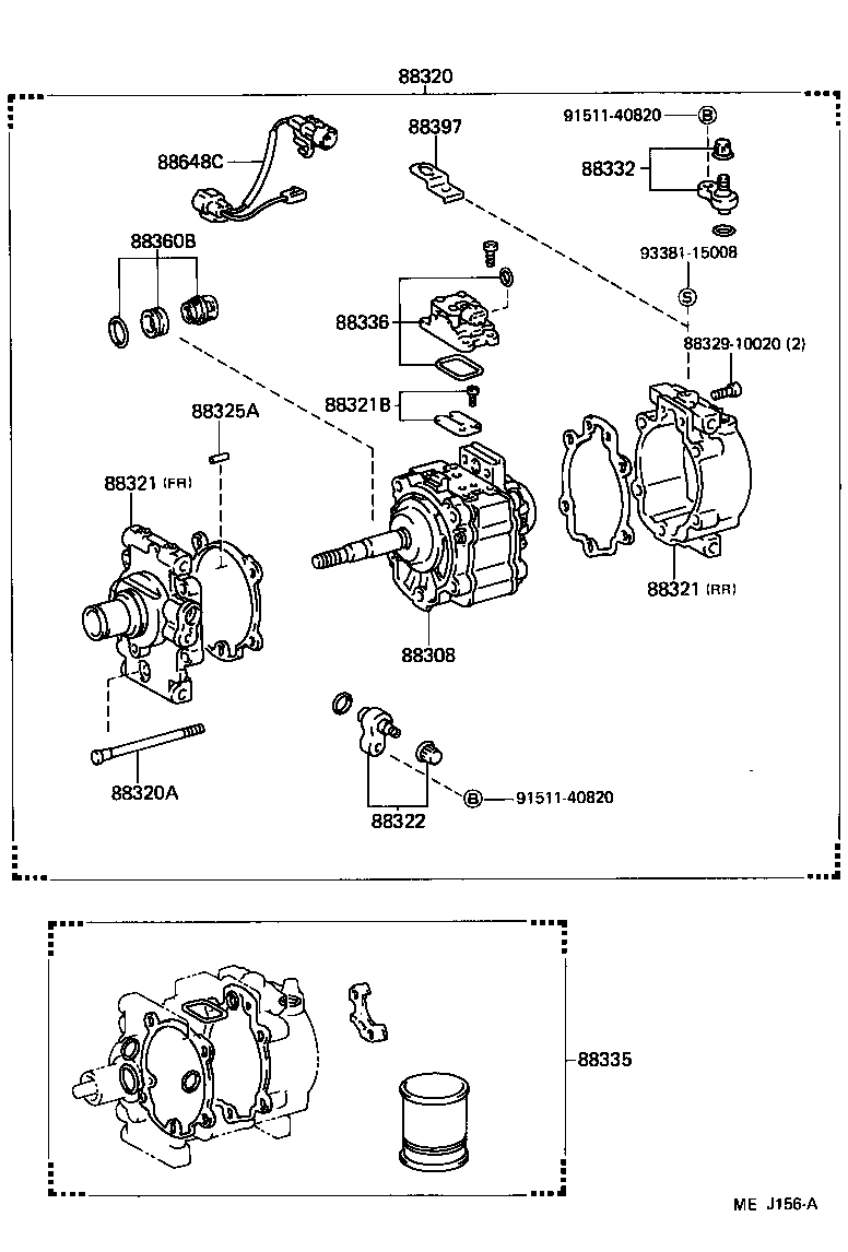 88444-10020 BRACKET, IDLE PULLEY product image