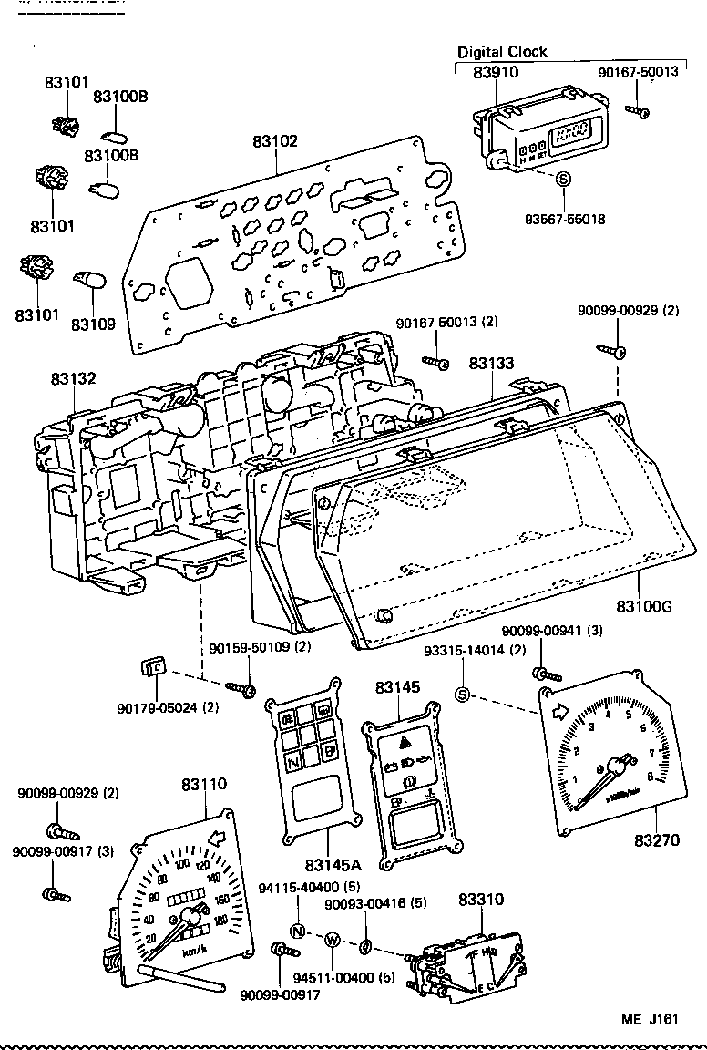 83132-10570 CASE, COMBINATION METER product image