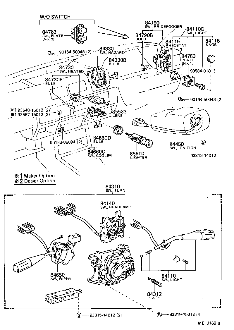 84660-10040 SWITCH, COOLER product image
