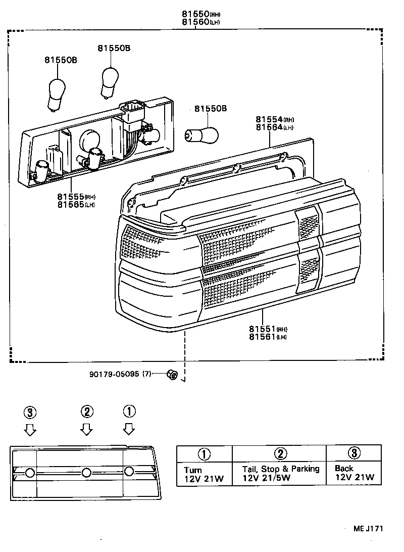 81561-91D02 LENS, REAR COMBINATION LAMP, LH product image