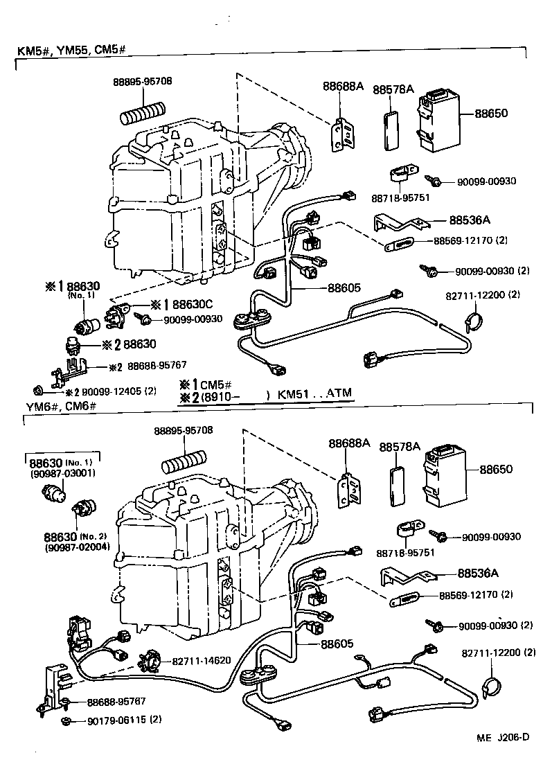 88605-27140 HARNESS SUB-ASSY, COOLER WIRING, NO.1 product image