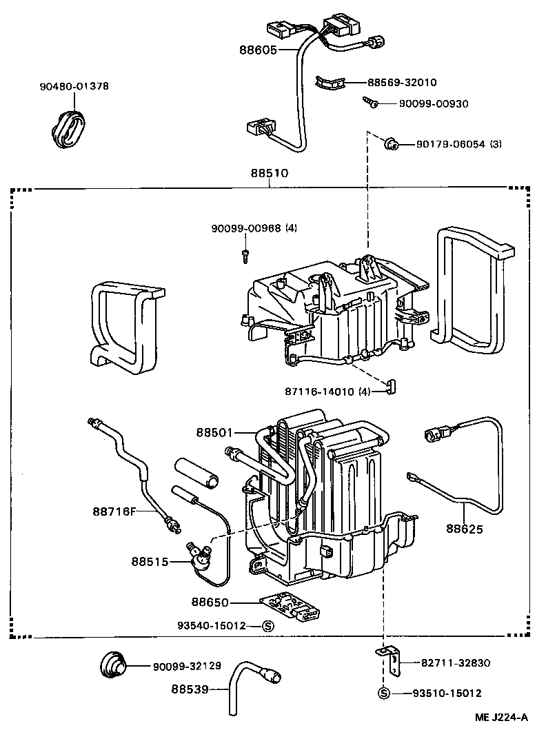 88502-32030 CASE SUB-ASSY, COOLING UNIT product image