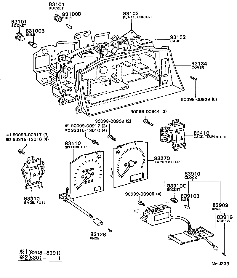 83132-16610 CASE, COMBINATION METER product image