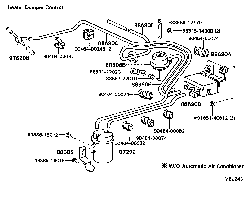88648-22110 WIRE, AIR CONDITIONER product image