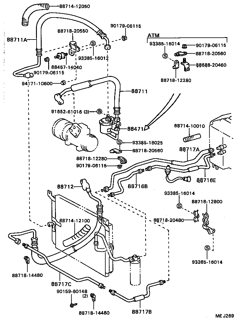 88688-20700 BRACKET, COOLER CONDENSER, NO.1 product image