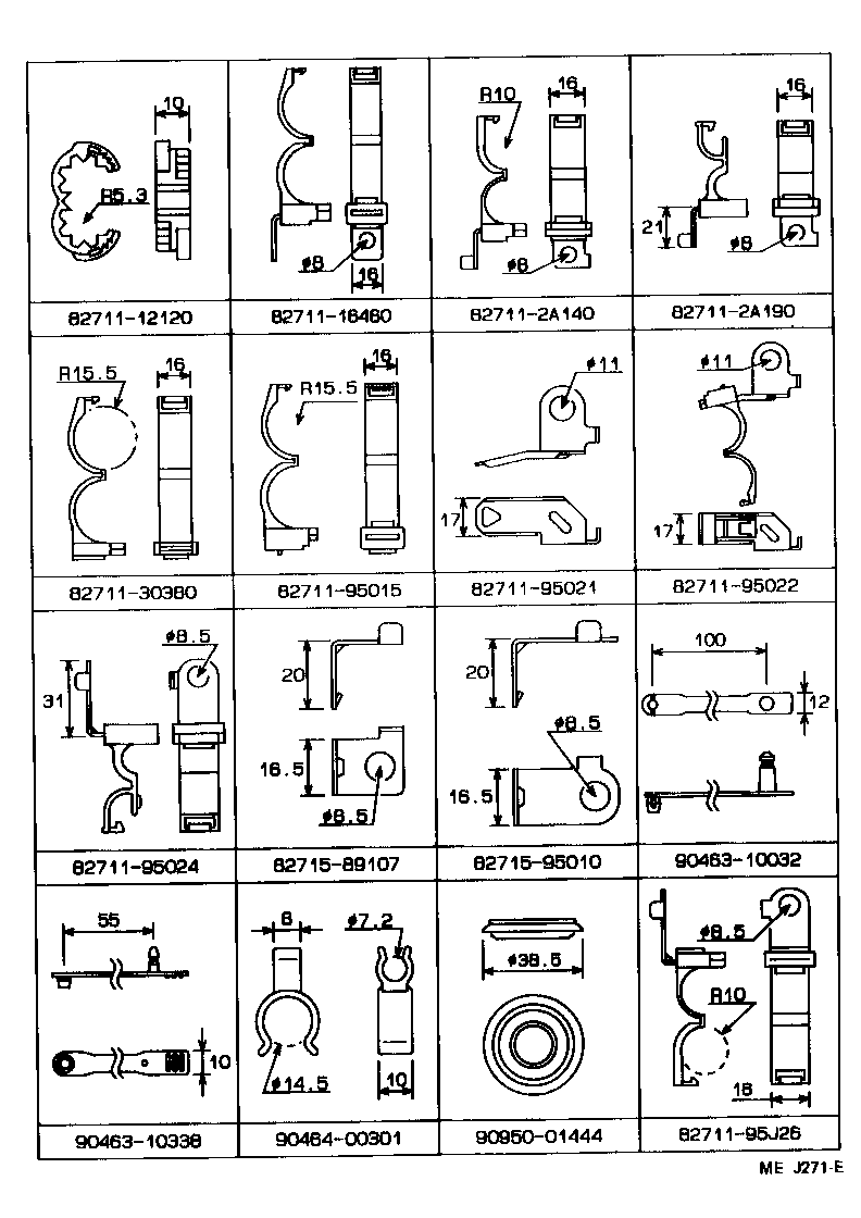82124-90D02 WIRE, ENGINE, NO.4 product image