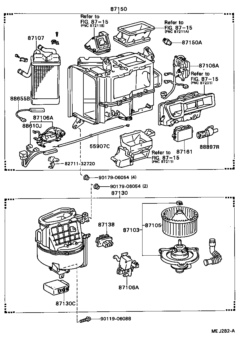 87150-32150 RADIATOR ASSY, HEATER product image