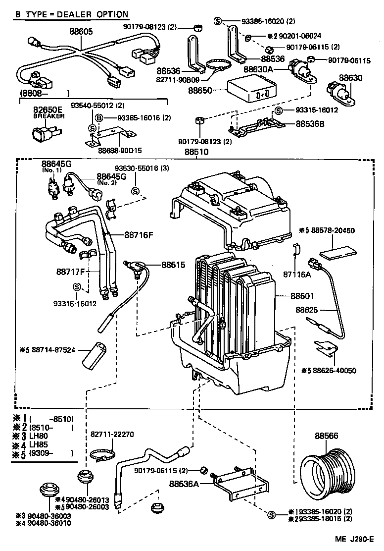 88688-90D07 BRACKET, COOLING UNIT, NO.3 product image