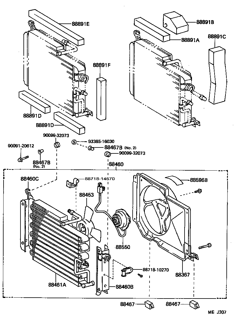 88463-10090 BRACKET, COOLER CONDENSER, NO.1 product image