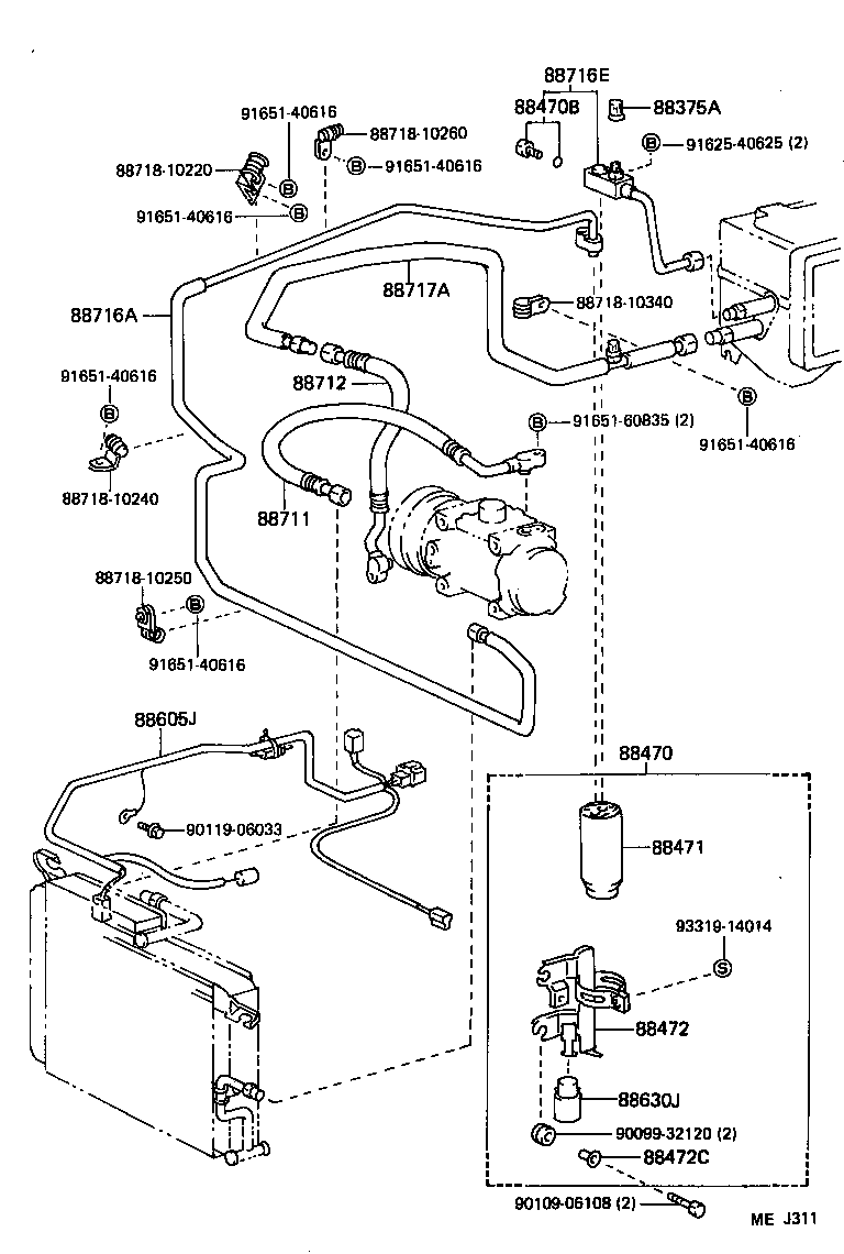 88453-10010 FAN, COOLING (FOR CONDENSER) product image