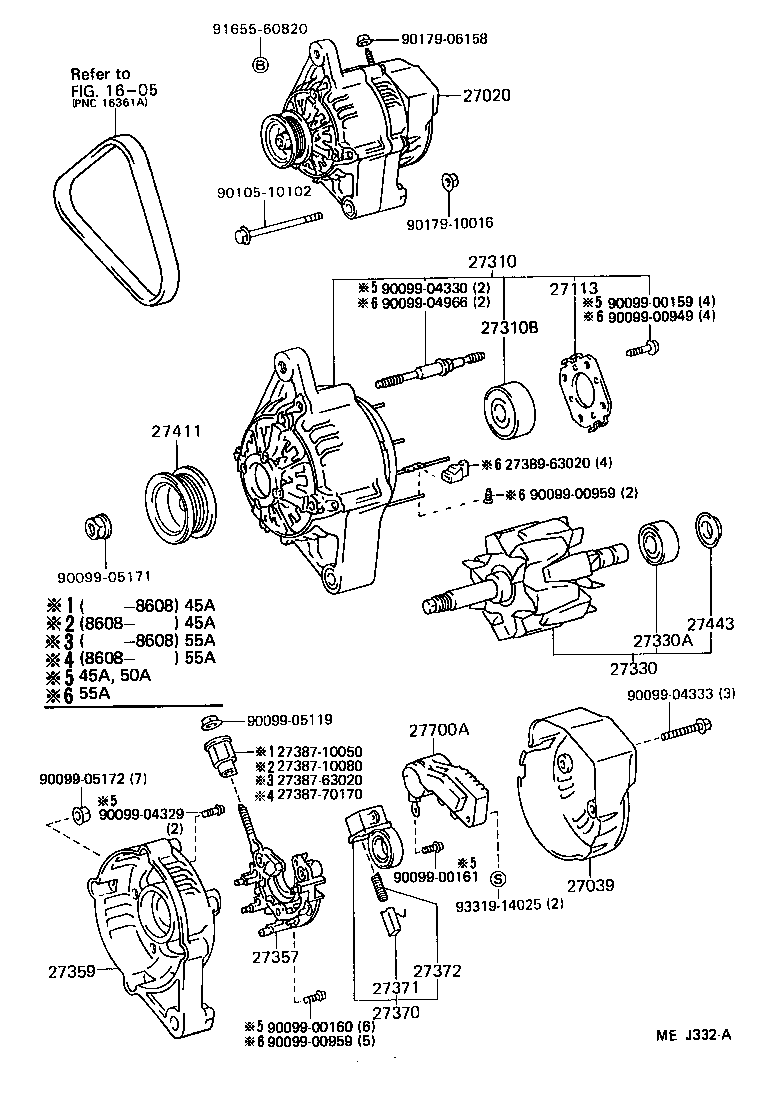 Toyota 27330-72150 ROTOR ASSY, ALTERNATOR