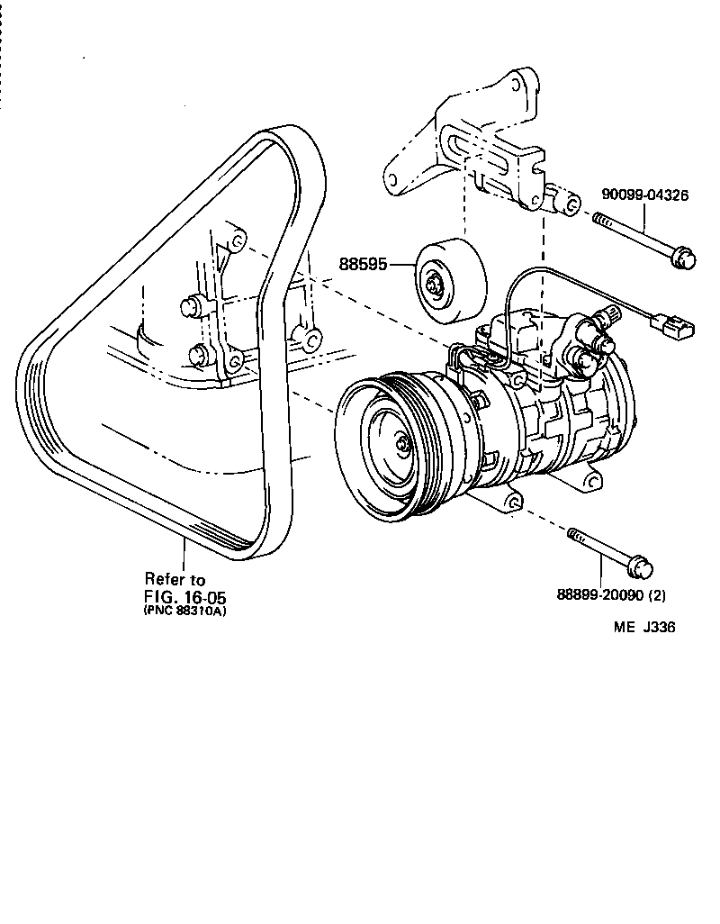 88316-20080 CRANKSHAFT, COOLER COMPRESSOR product image