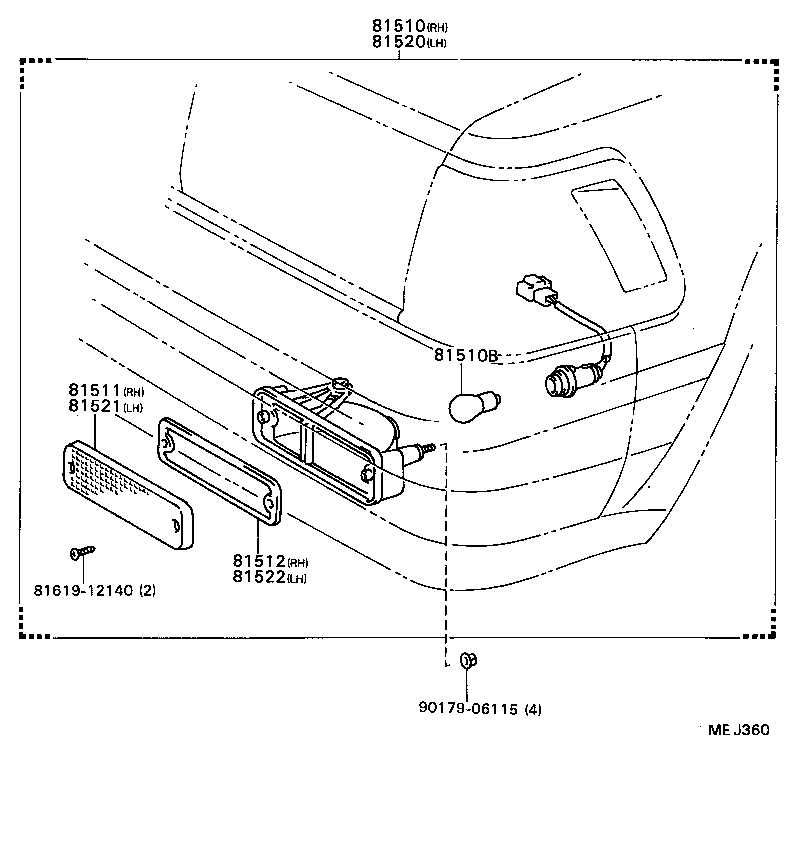 81510-80058 LAMP ASSY, FRONT TURN SIGNAL, RH product image