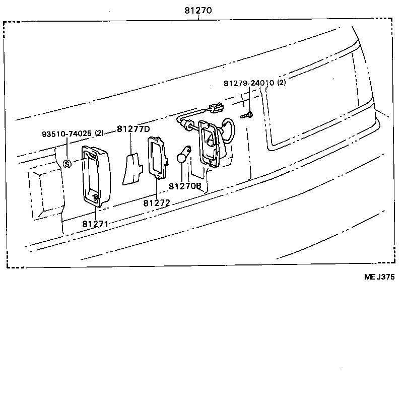 81270-20310-23 LAMP ASSY, LICENSE PLATE product image