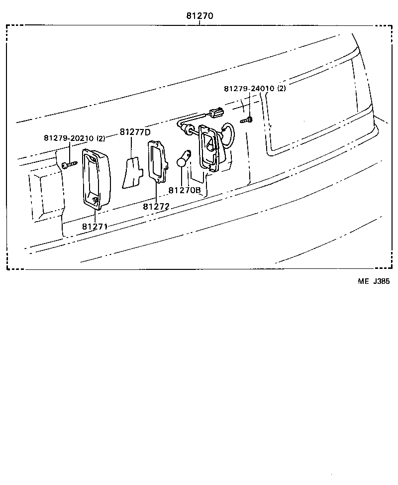 81271-20310-08 LENS, LICENSE PLATE LAMP product image