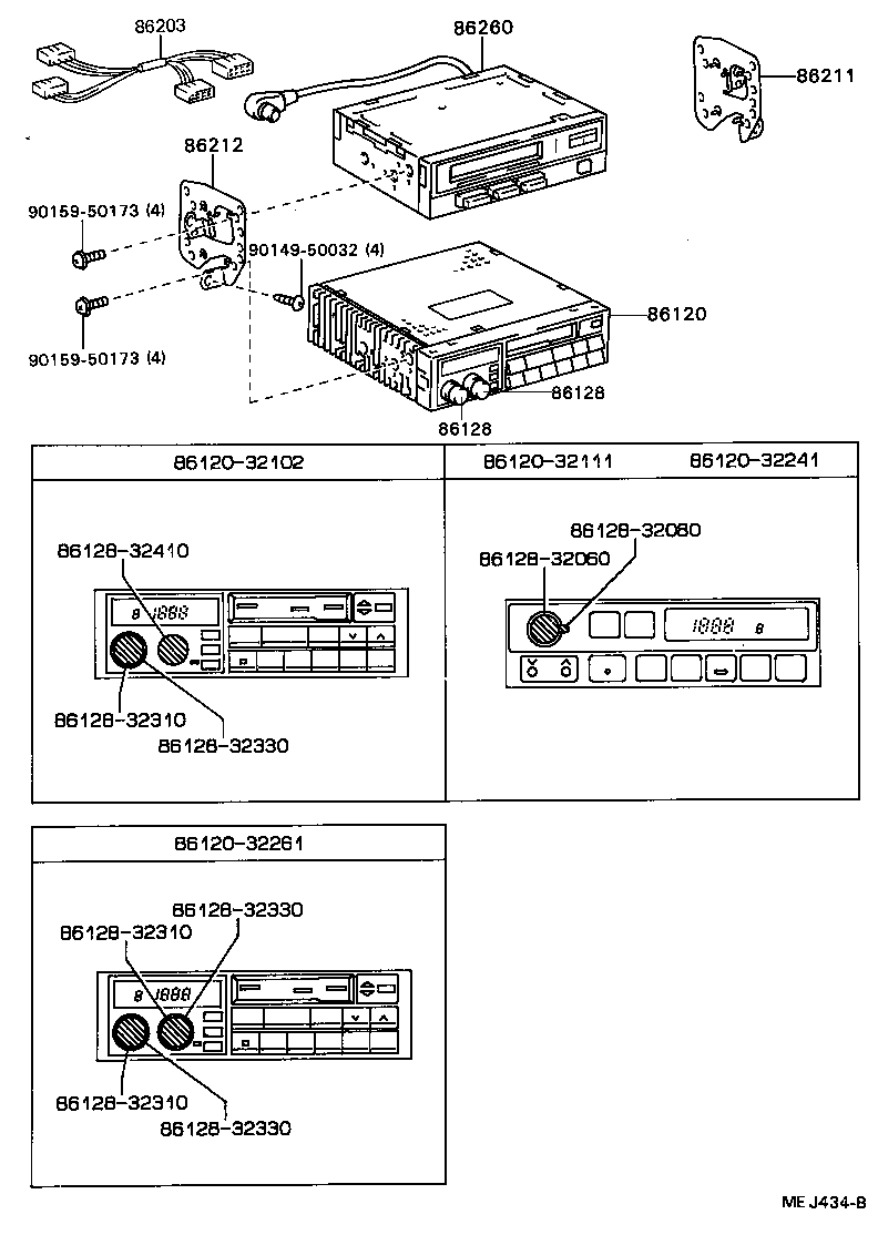 86120-30810 RECEIVER ASSY, RADIO product image