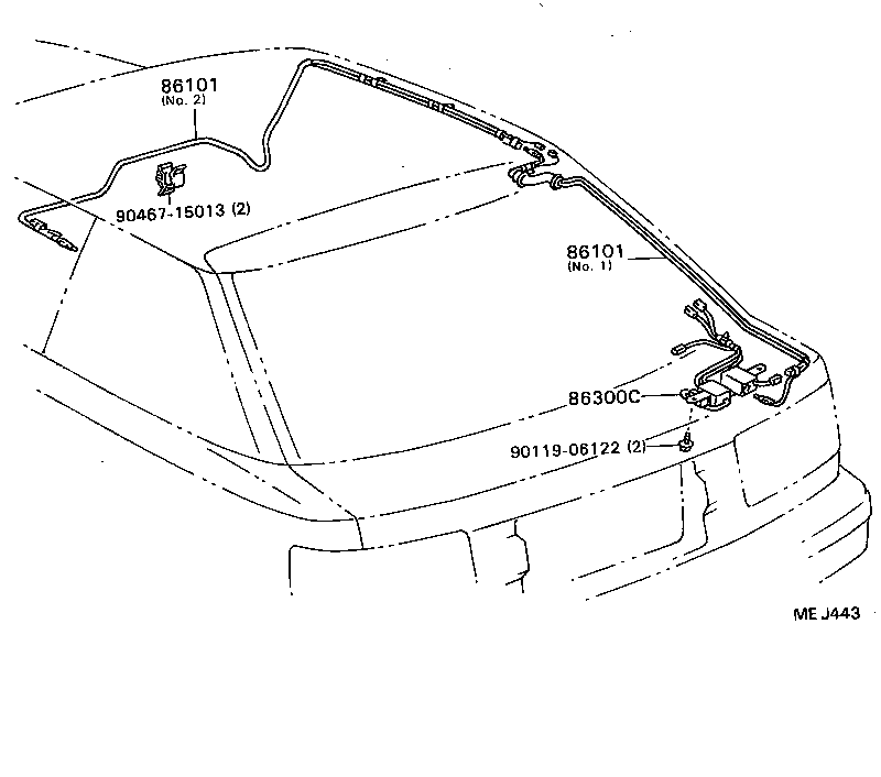 86300-20301 ANTENNA ASSY, W/HOLDER product image