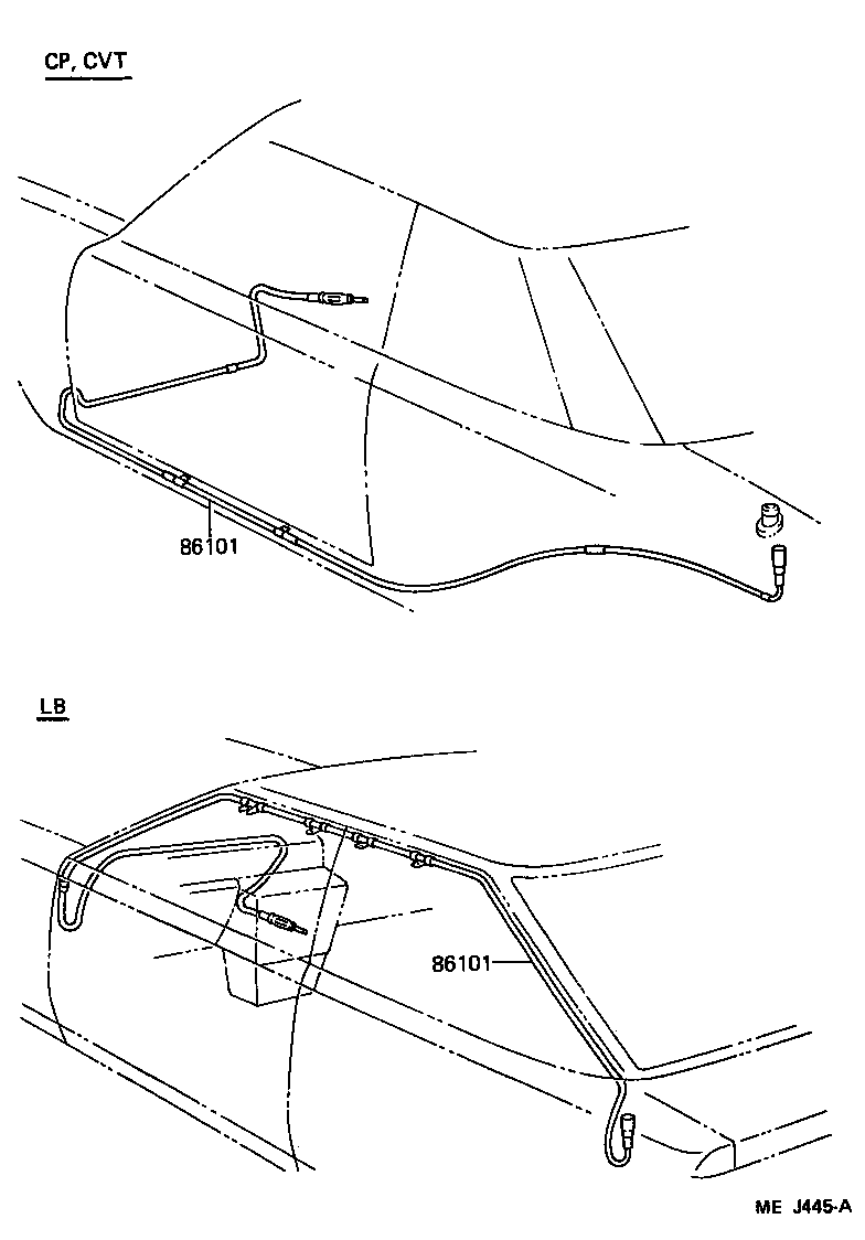 Toyota 86300-20291 ANTENNA ASSY, W/HOLDER