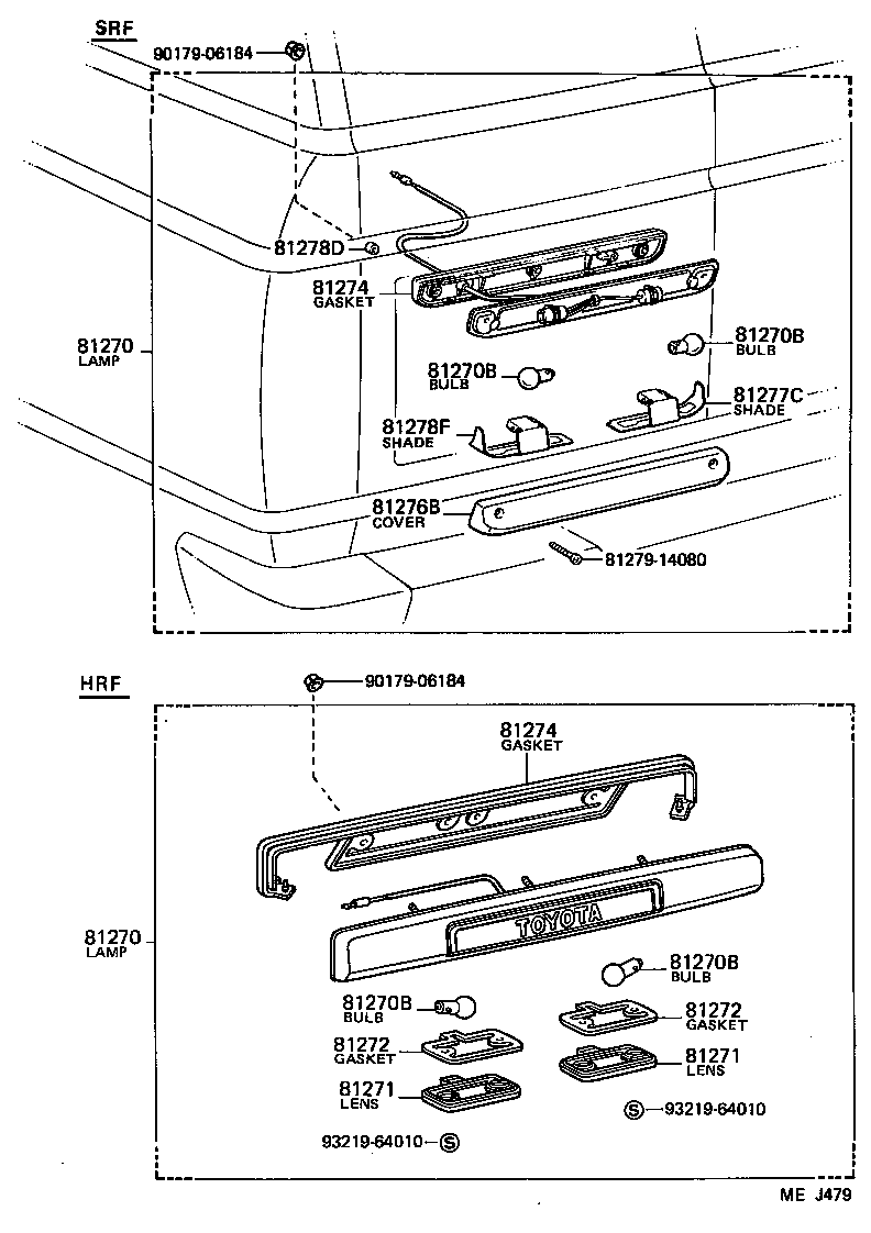 81270-90A07 LAMP ASSY, LICENSE PLATE product image