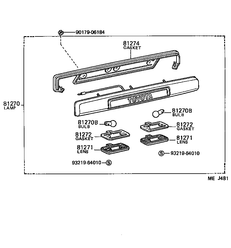 81270-90A13 LAMP ASSY, LICENSE PLATE product image