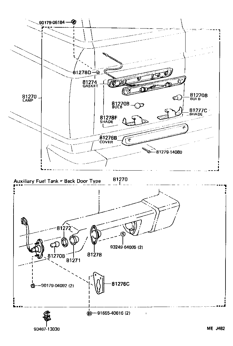 81270-90A13 LAMP ASSY, LICENSE PLATE product image