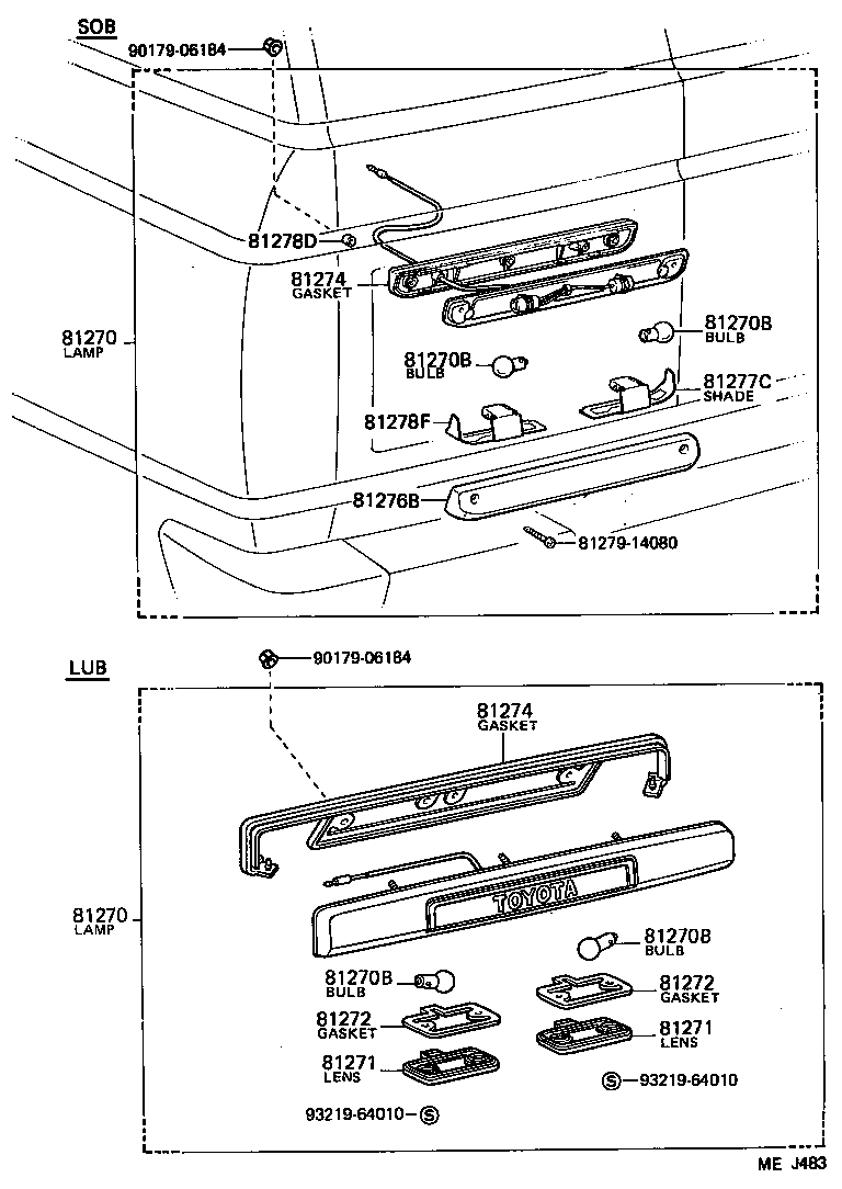 81270-90A09 LAMP ASSY, LICENSE PLATE product image