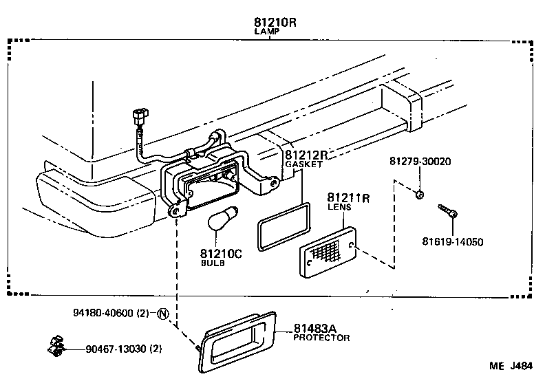 81210-90A02 LAMP ASSY, REAR FOG product image
