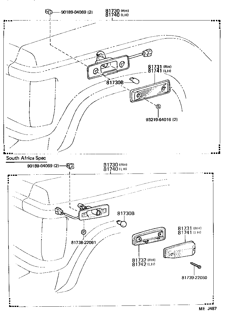 81740-14090 LAMP ASSY, SIDE TURN SIGNAL, LH product image