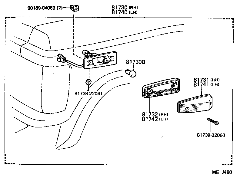81740-90A00 LAMP ASSY, SIDE TURN SIGNAL, LH product image