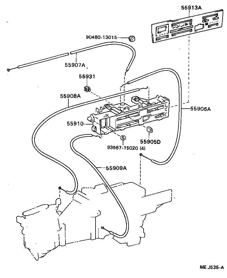 55933-20040 CLAMP, HEATER CONTROL WIRE product image