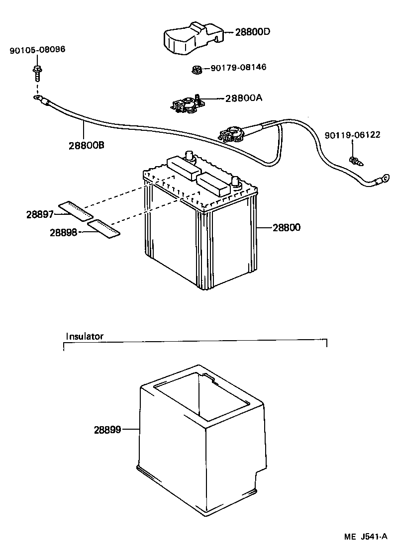 82123-20091 CABLE, BATTERY TO GROUND product image