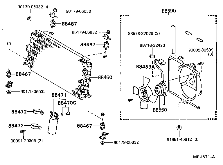 88710-20170 TUBE ASSY, AIR CONDITIONER product image