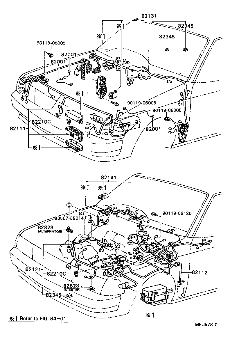 82121-20601 WIRE, ENGINE product image