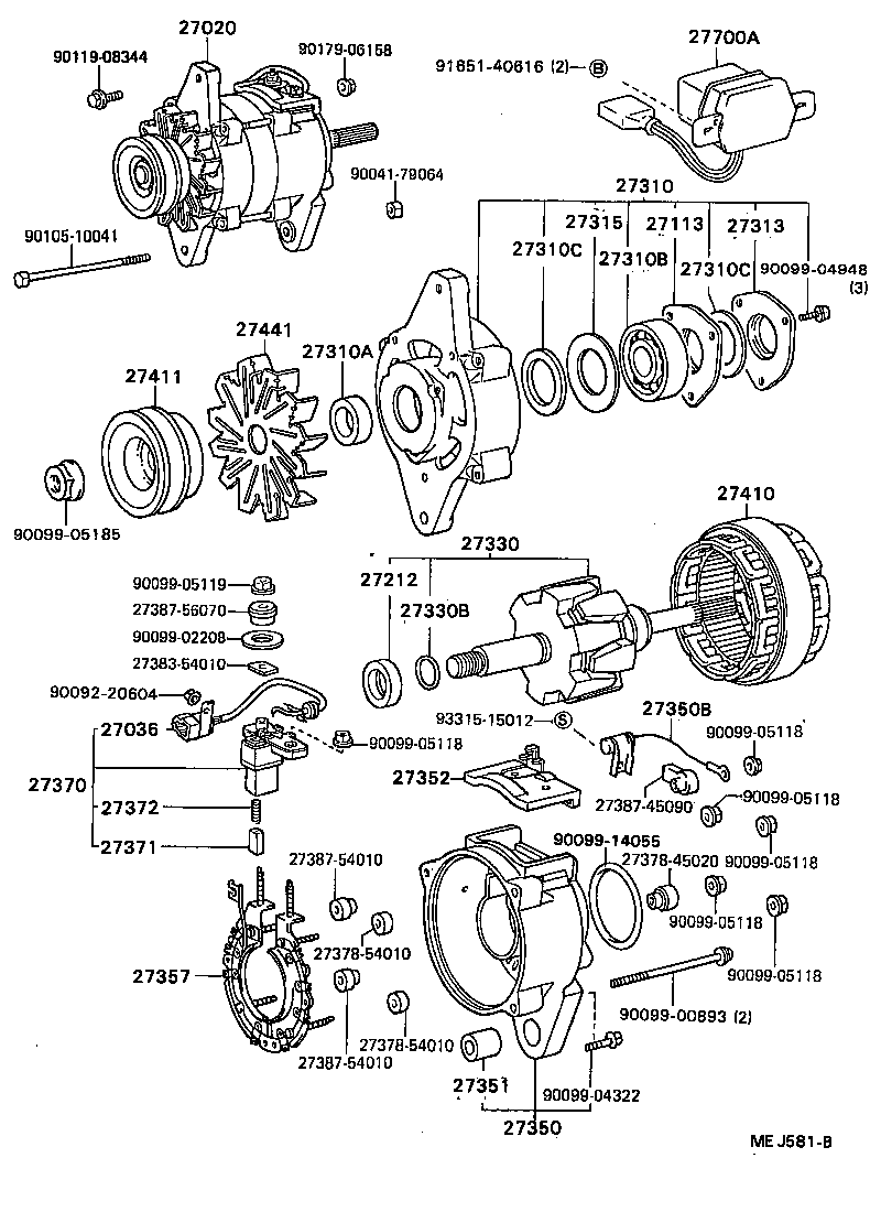 27353-56430 HOLDER, W/RECTIFIER product image