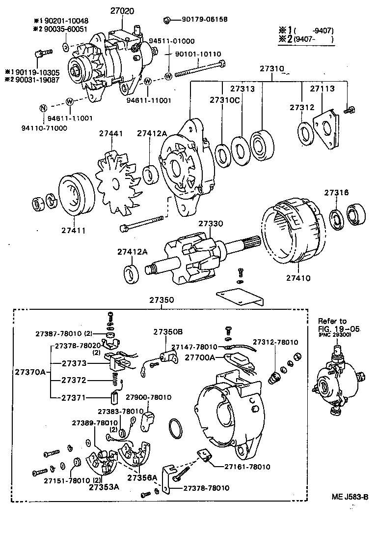 27040-78021 ALTERNATOR ASSY product image