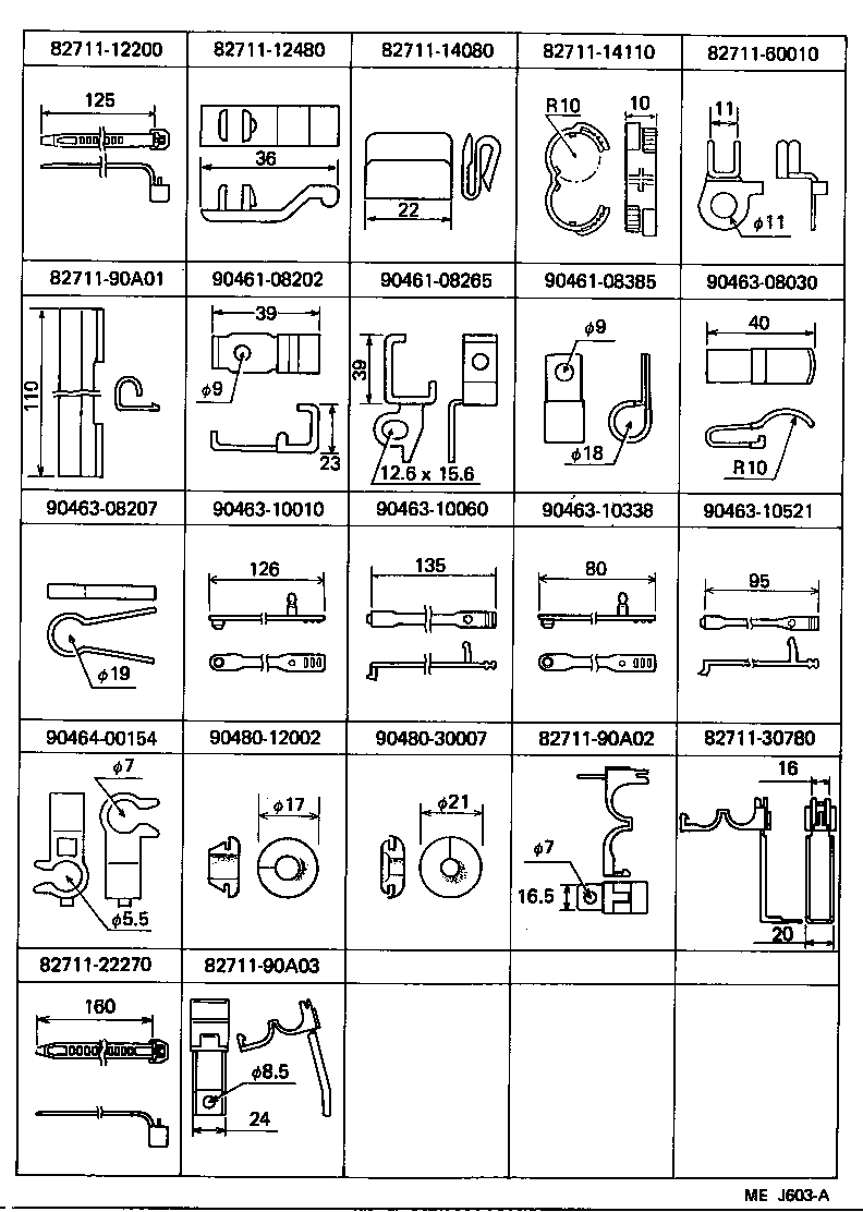 82166-90A01 WIRE, CONSOLE BOX product image