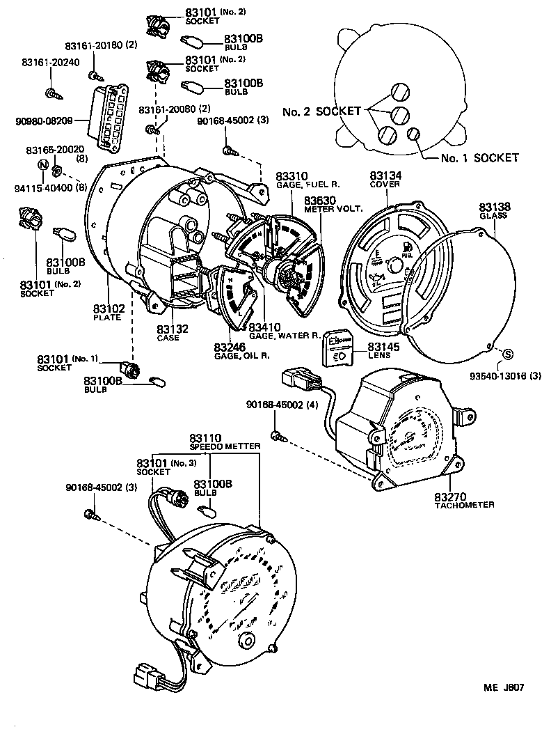 83290-90A02 METER ASSY, ACCESSORY product image
