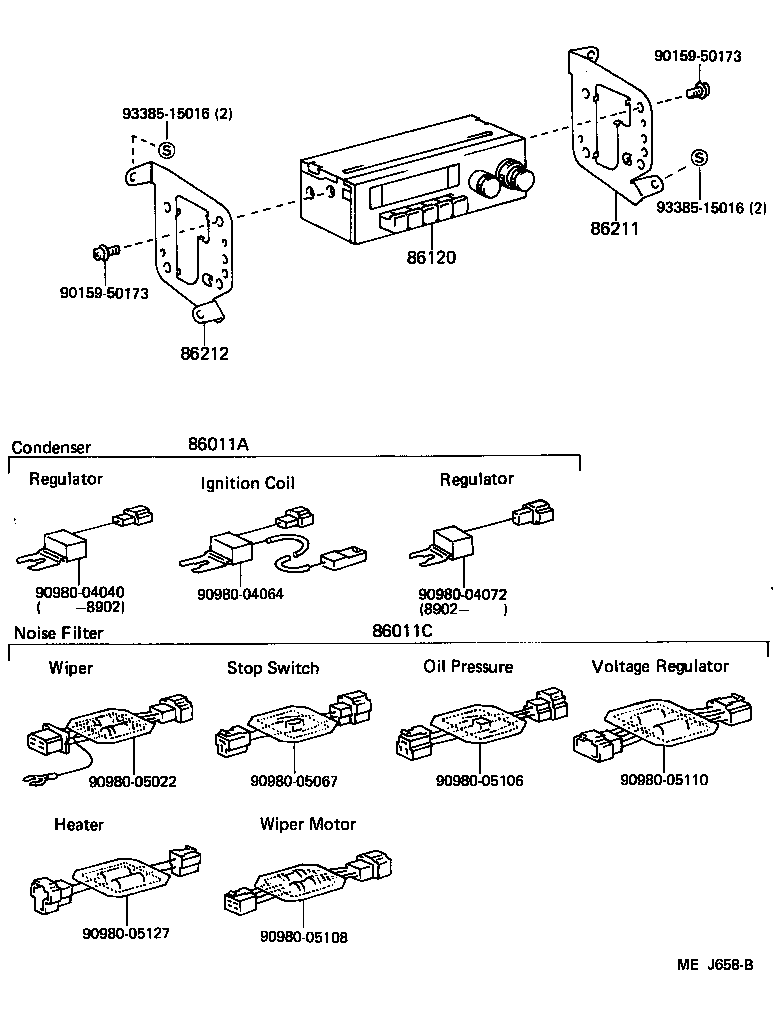 86280-90A03 AMPLIFIER ASSY, STEREO COMPONENT product image