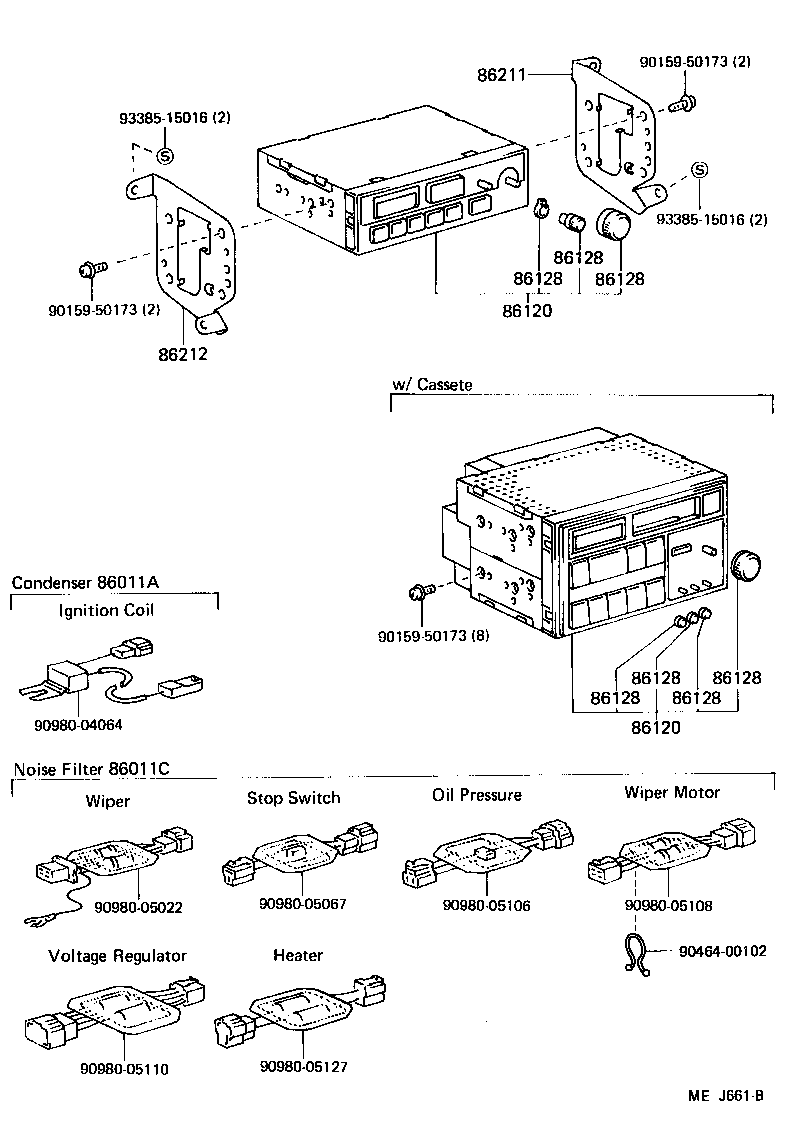 86120-90A14 RECEIVER ASSY, RADIO product image