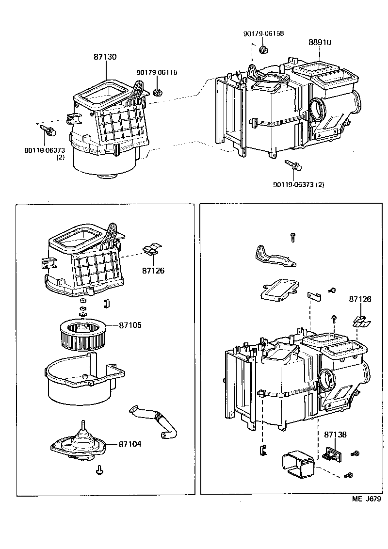 87110-90A04 HEATER ASSY product image