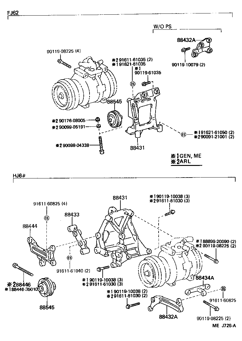 88412-60050 ROTOR SUB-ASSY, MAGNET CLUTCH product image