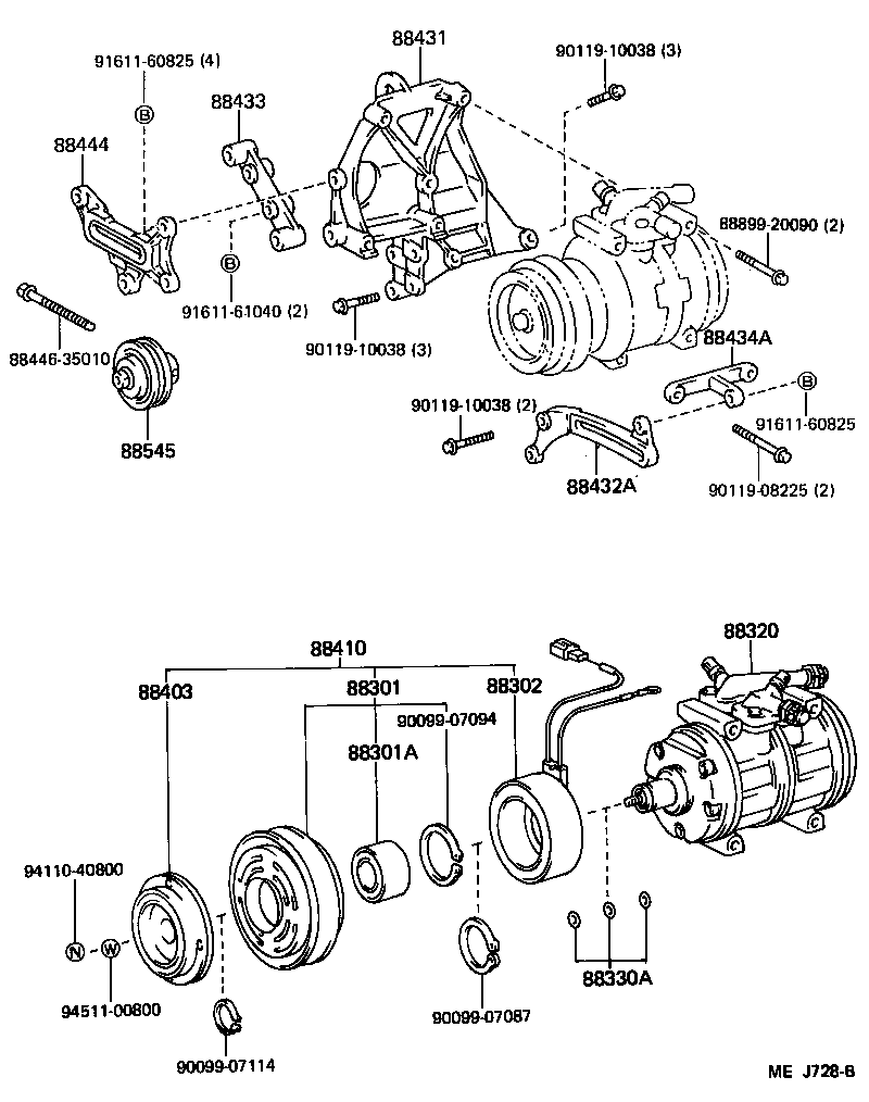 88440-60030 PULLEY ASSY, IDLE product image