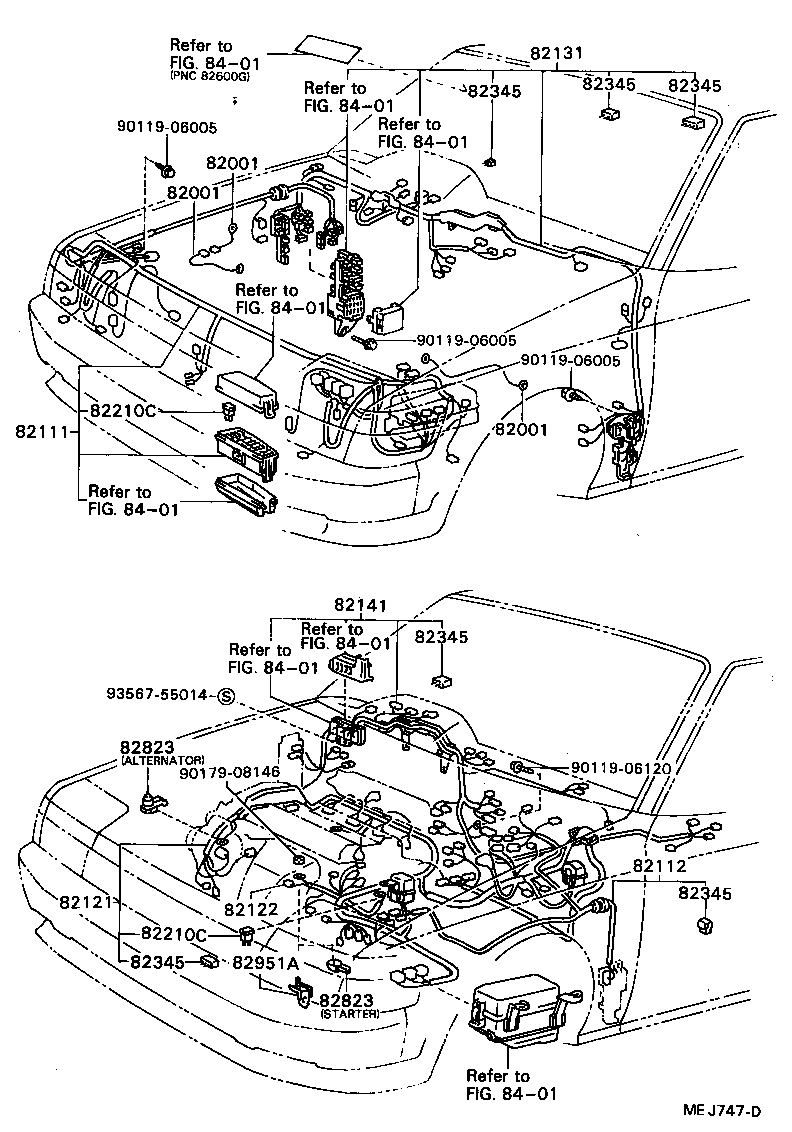 82111-20871 WIRE, ENGINE ROOM MAIN product image