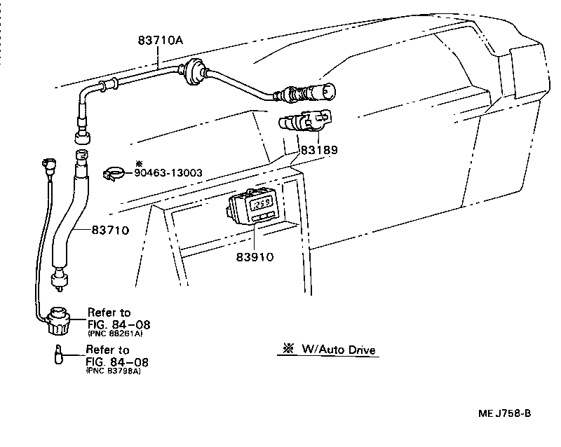 83132-1D720 CASE, COMBINATION METER product image
